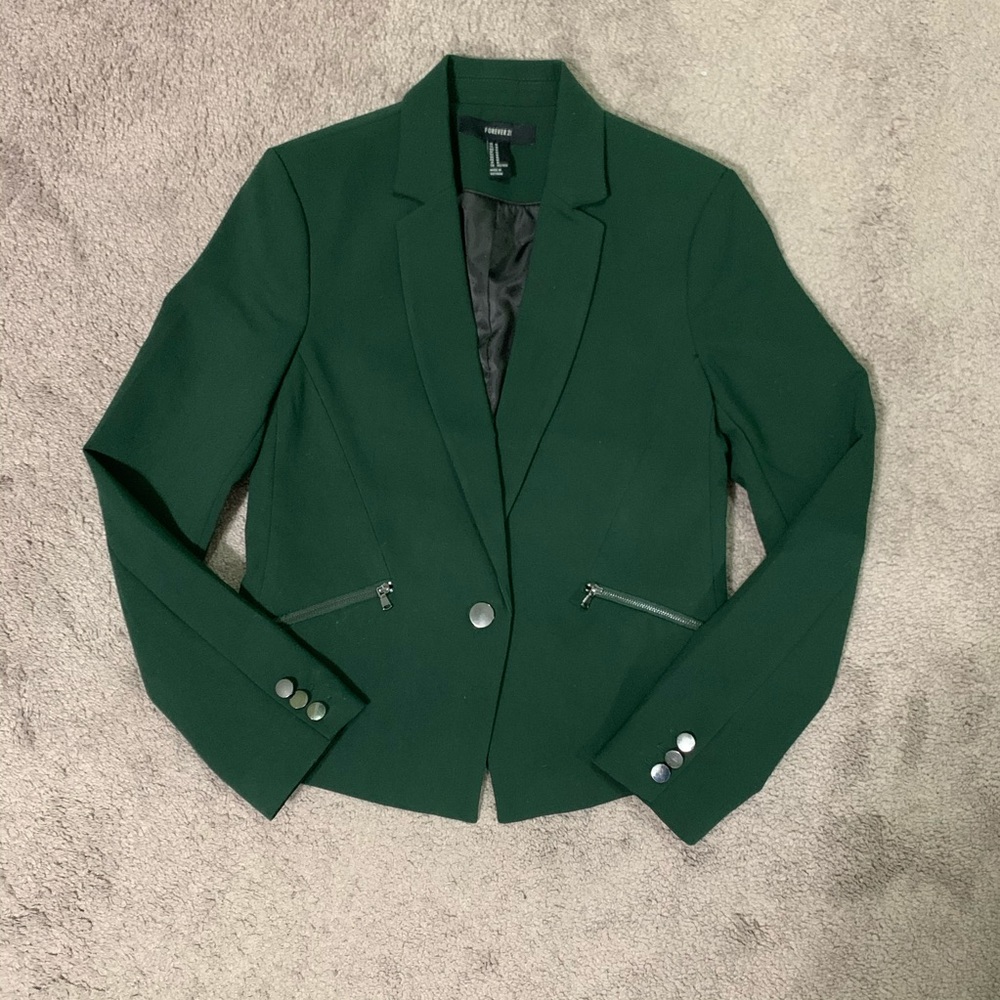 Forever 21 Forest Green Blazer